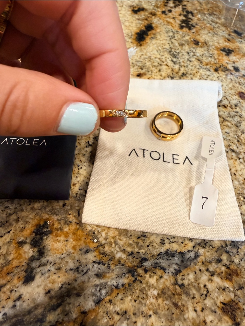 ATOLEA Eternity Stackable Rings - Size 7 - Picture 2 of 10